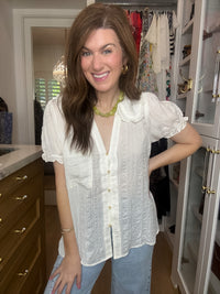 Princeton Top in Off White
