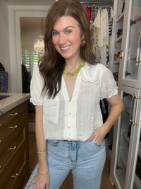 Princeton Top in Off White