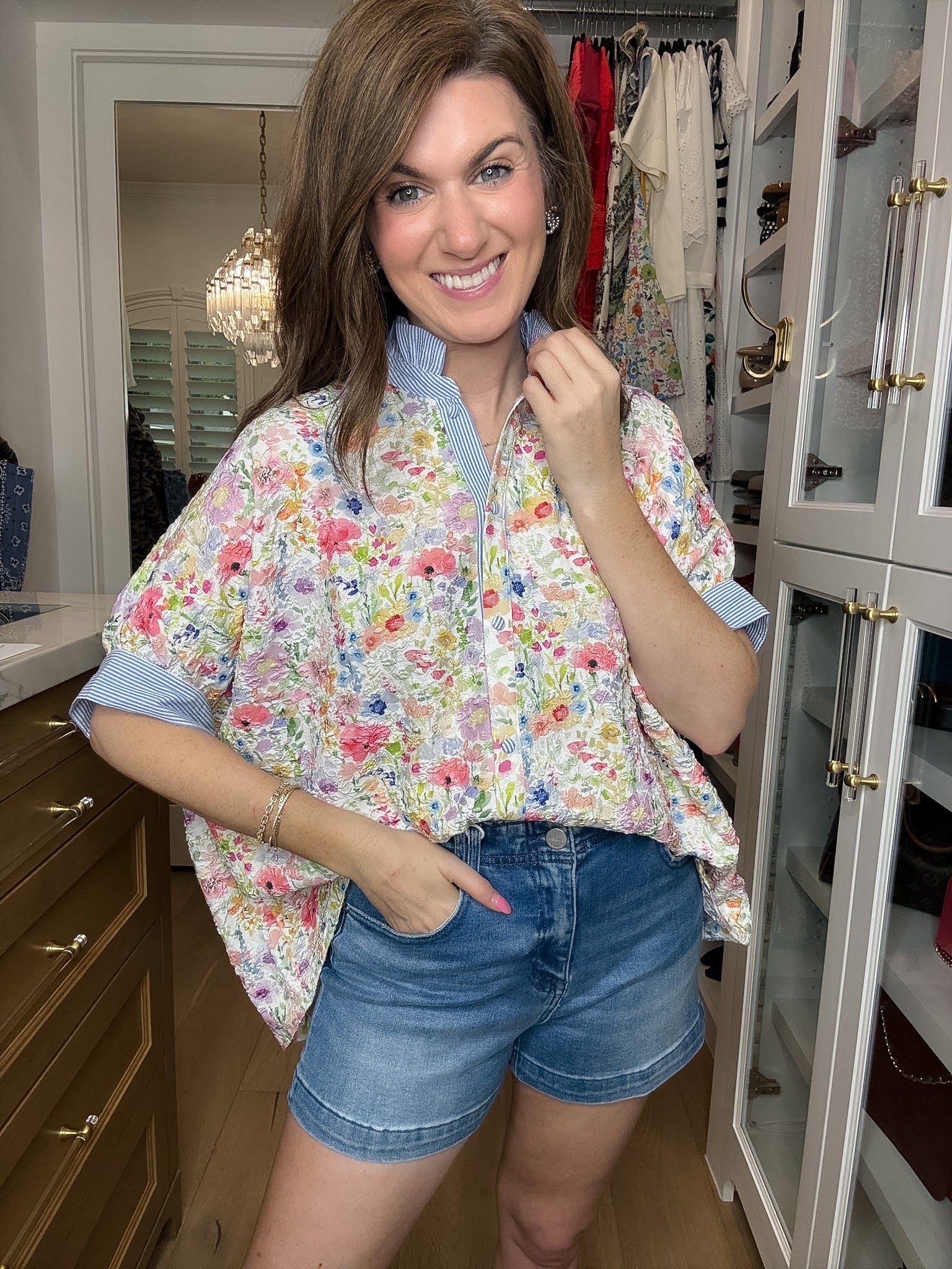 Floral Reverie Jacquard Button Down