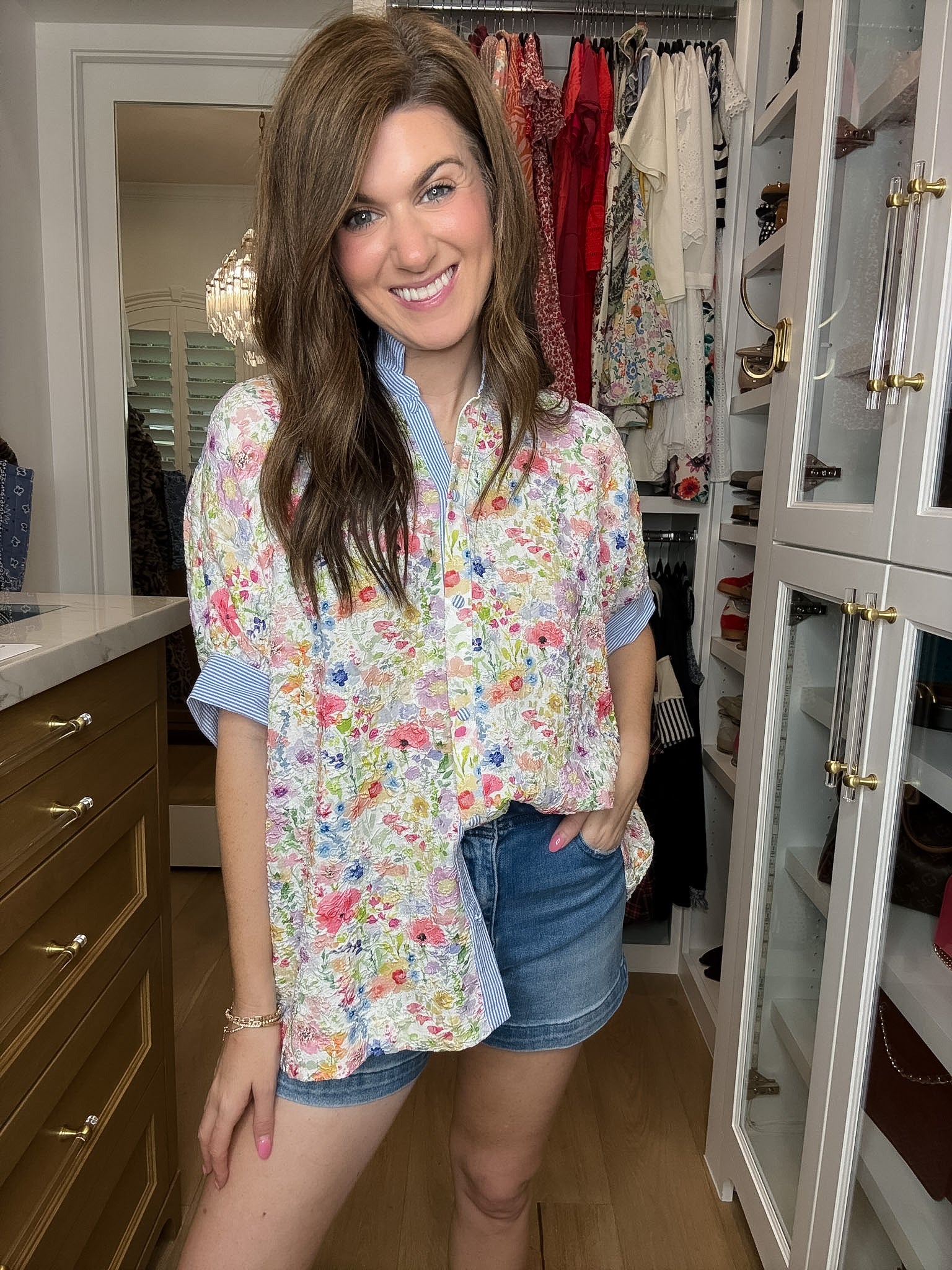 Floral Reverie Jacquard Button Down