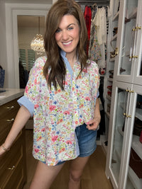 Floral Reverie Jacquard Button Down