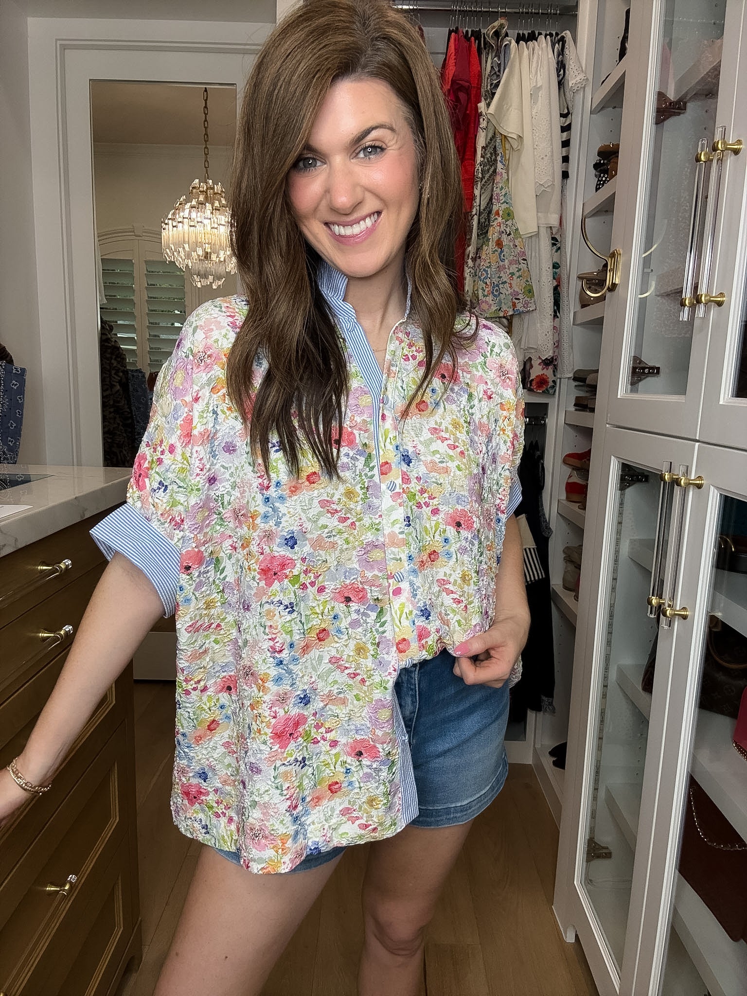 Floral Reverie Jacquard Button Down