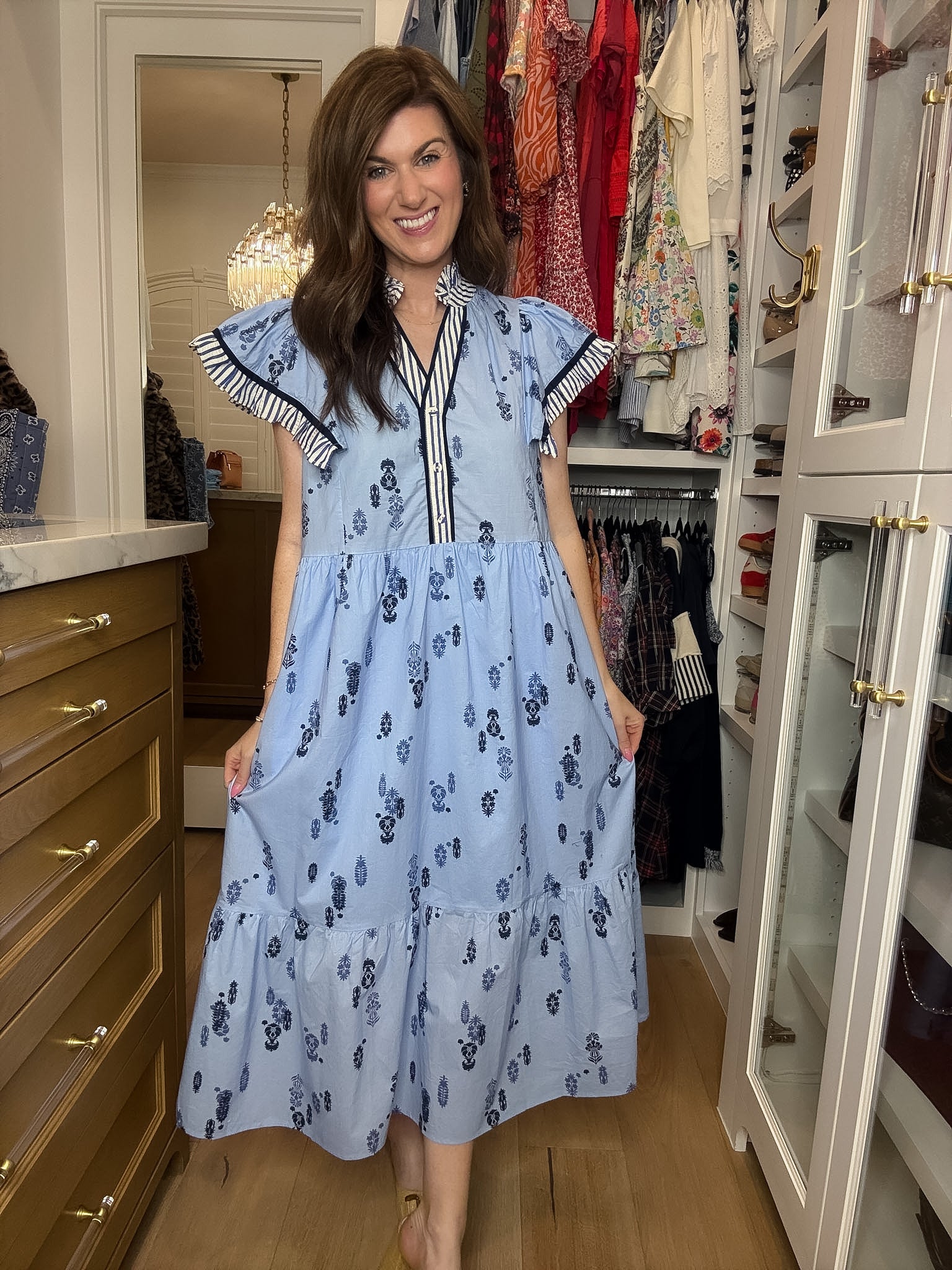 Shoreline Charm Midi Dress