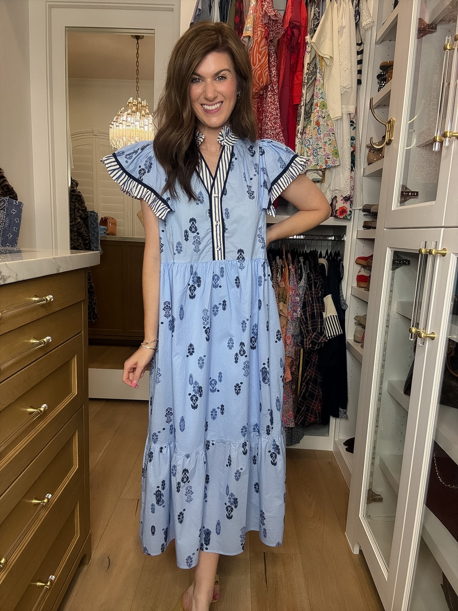Shoreline Charm Midi Dress