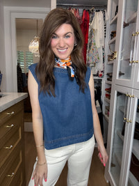 Blue Haven Denim Tank