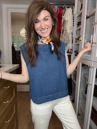 Blue Haven Denim Tank