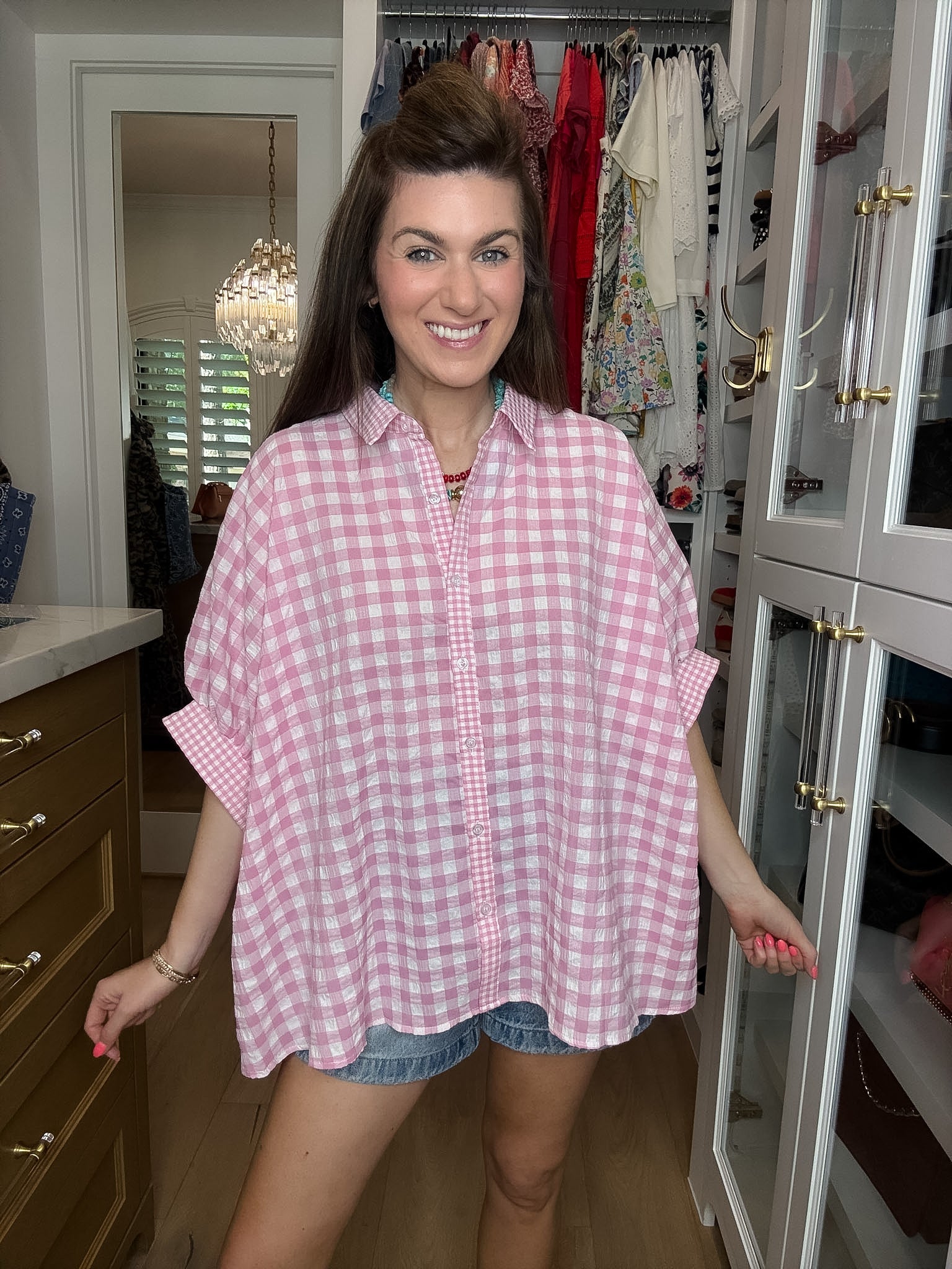 Sweet on Summer Gingham Button Down