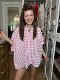 Sweet on Summer Gingham Button Down