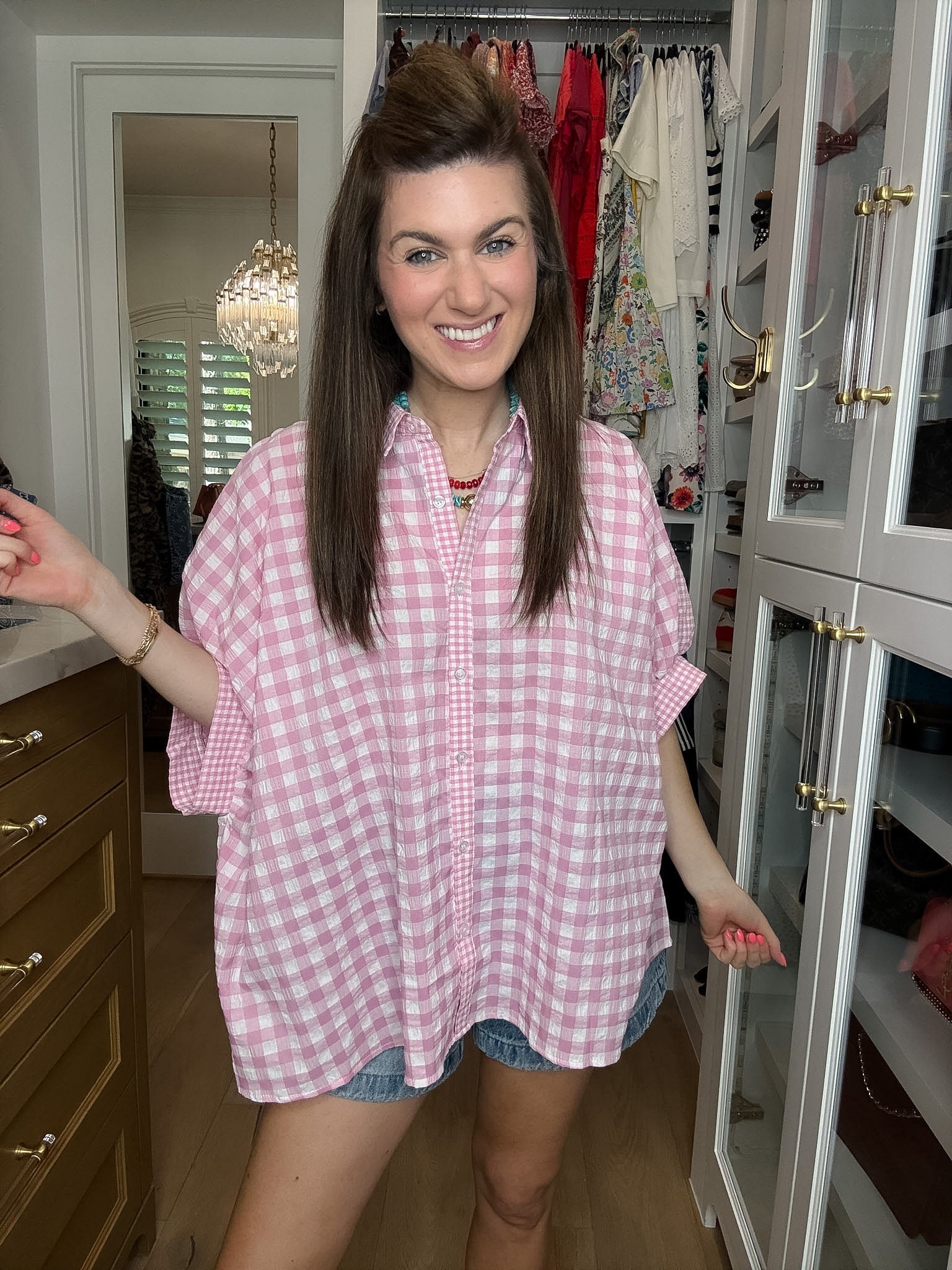 Sweet on Summer Gingham Button Down