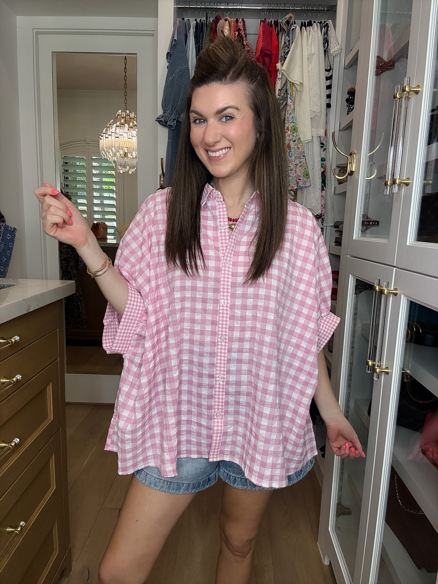 Sweet on Summer Gingham Button Down