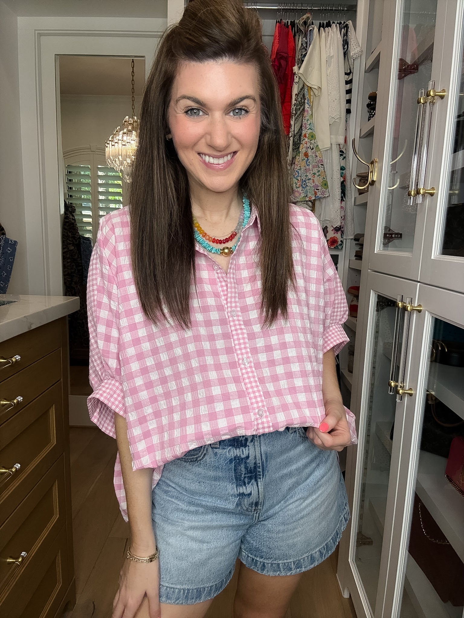 Sweet on Summer Gingham Button Down