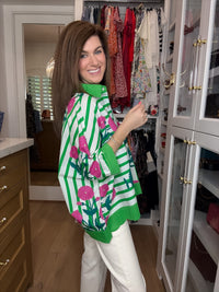 Flower Market Stripe Button Down