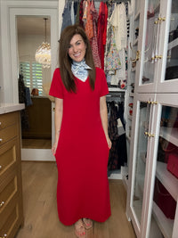 Simply Styled Maxi Dress in Red