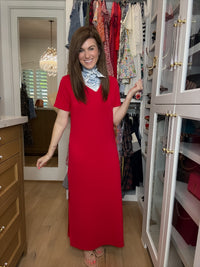 Simply Styled Maxi Dress in Red