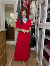 Simply Styled Maxi Dress in Red