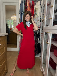 Simply Styled Maxi Dress in Red