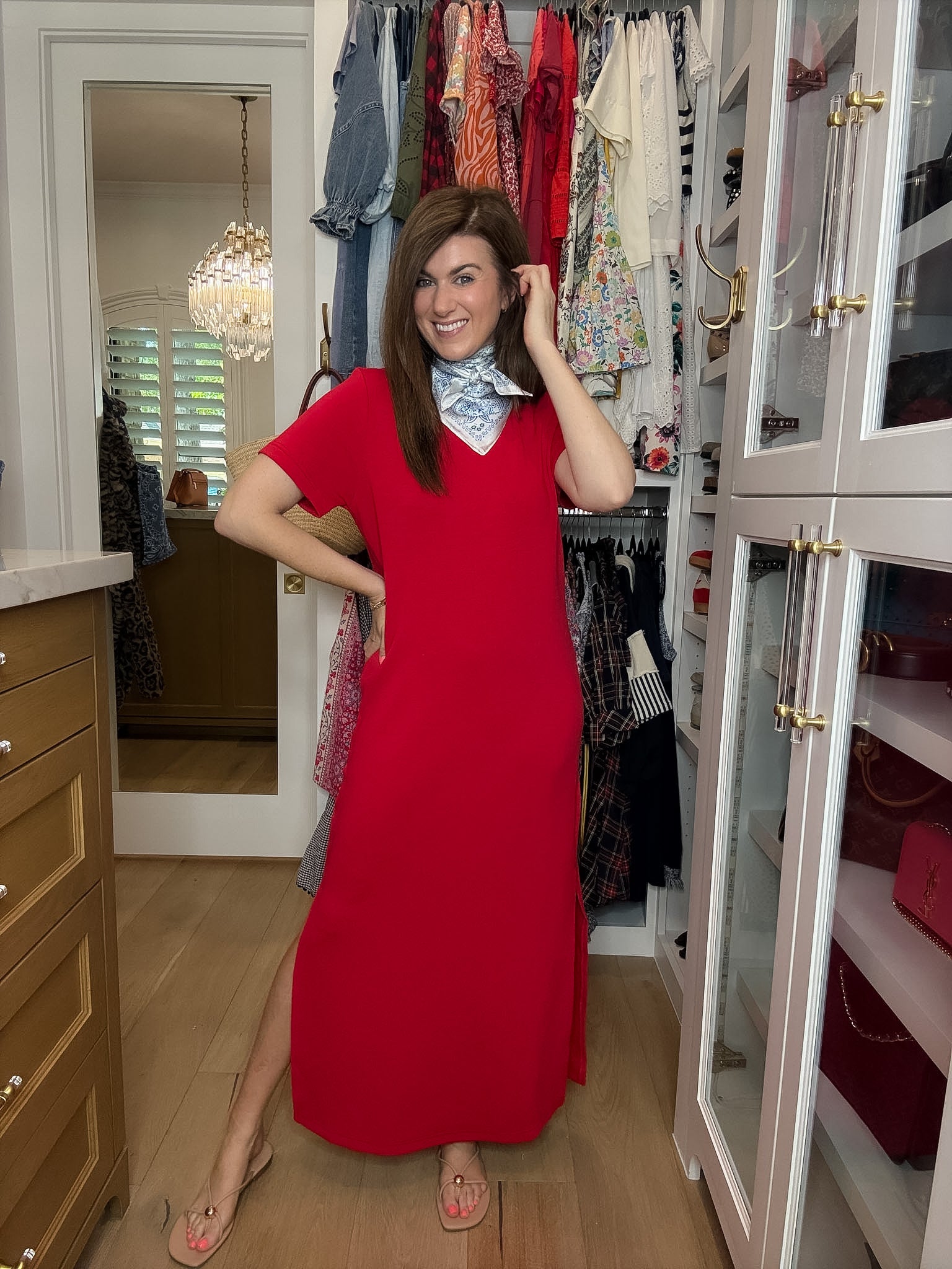 Simply Styled Maxi Dress in Red