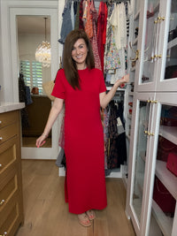 Simply Styled Maxi Dress in Red