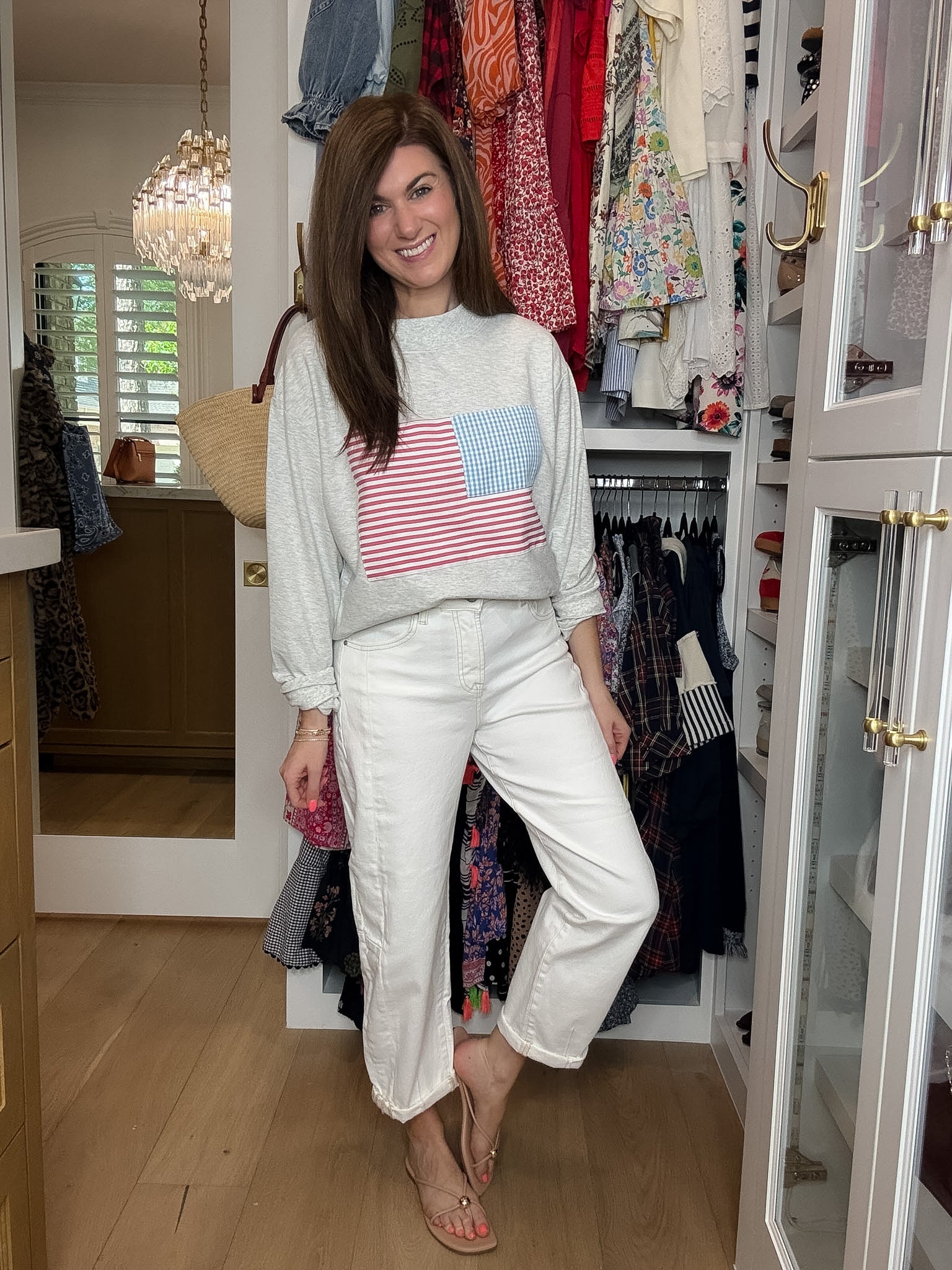 Risen Cape Cod High Rise Cream Barrel Jeans