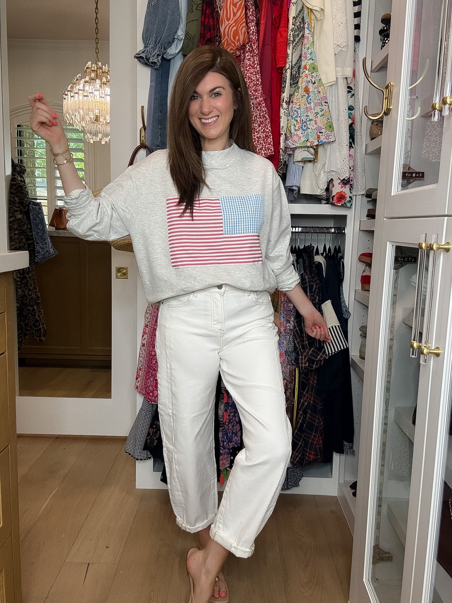 Risen Cape Cod High Rise Cream Barrel Jeans