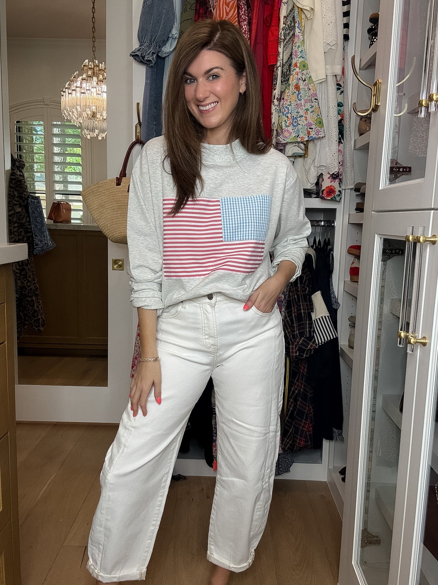 Risen Cape Cod High Rise Cream Barrel Jeans