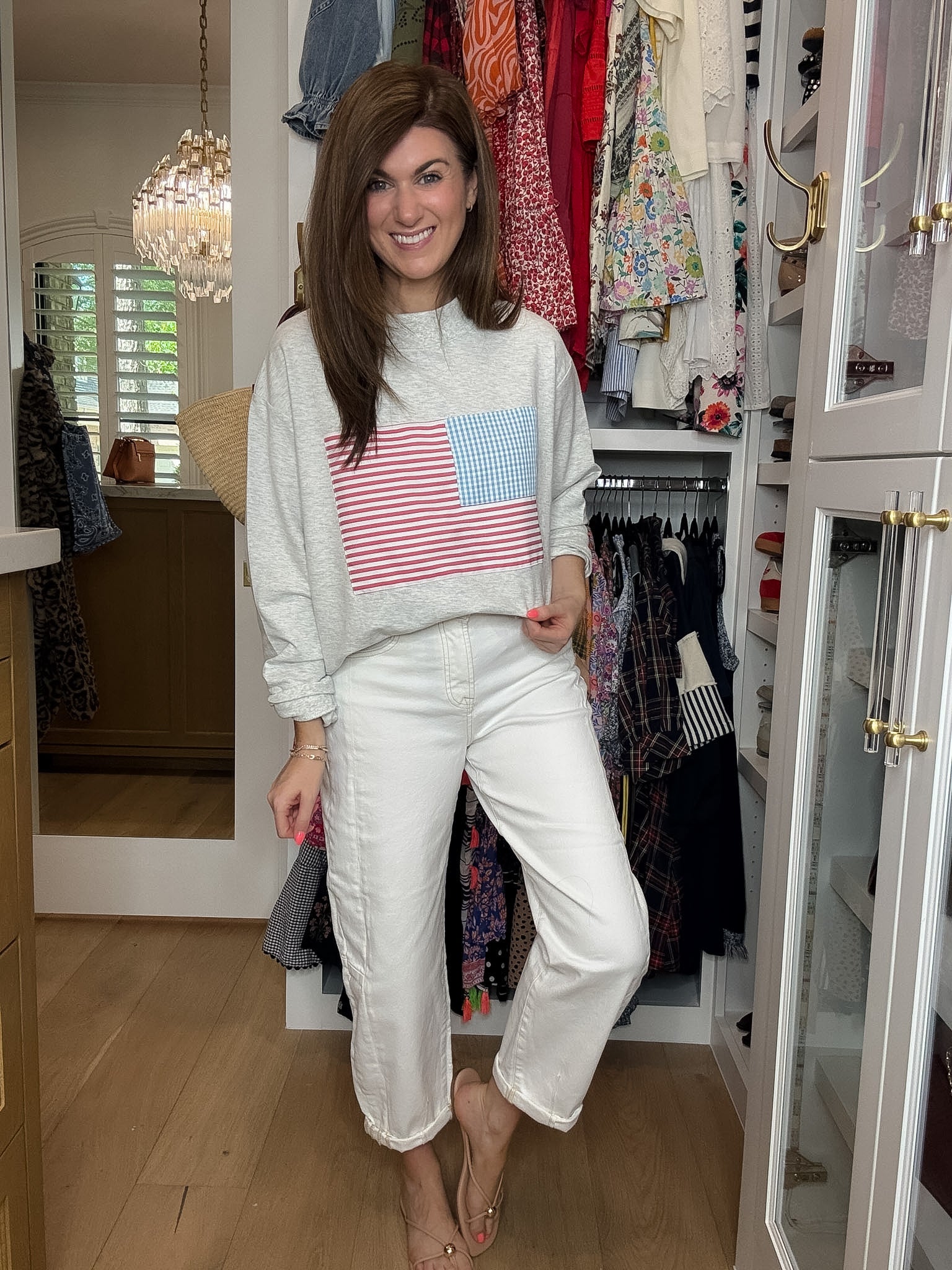 Risen Cape Cod High Rise Cream Barrel Jeans