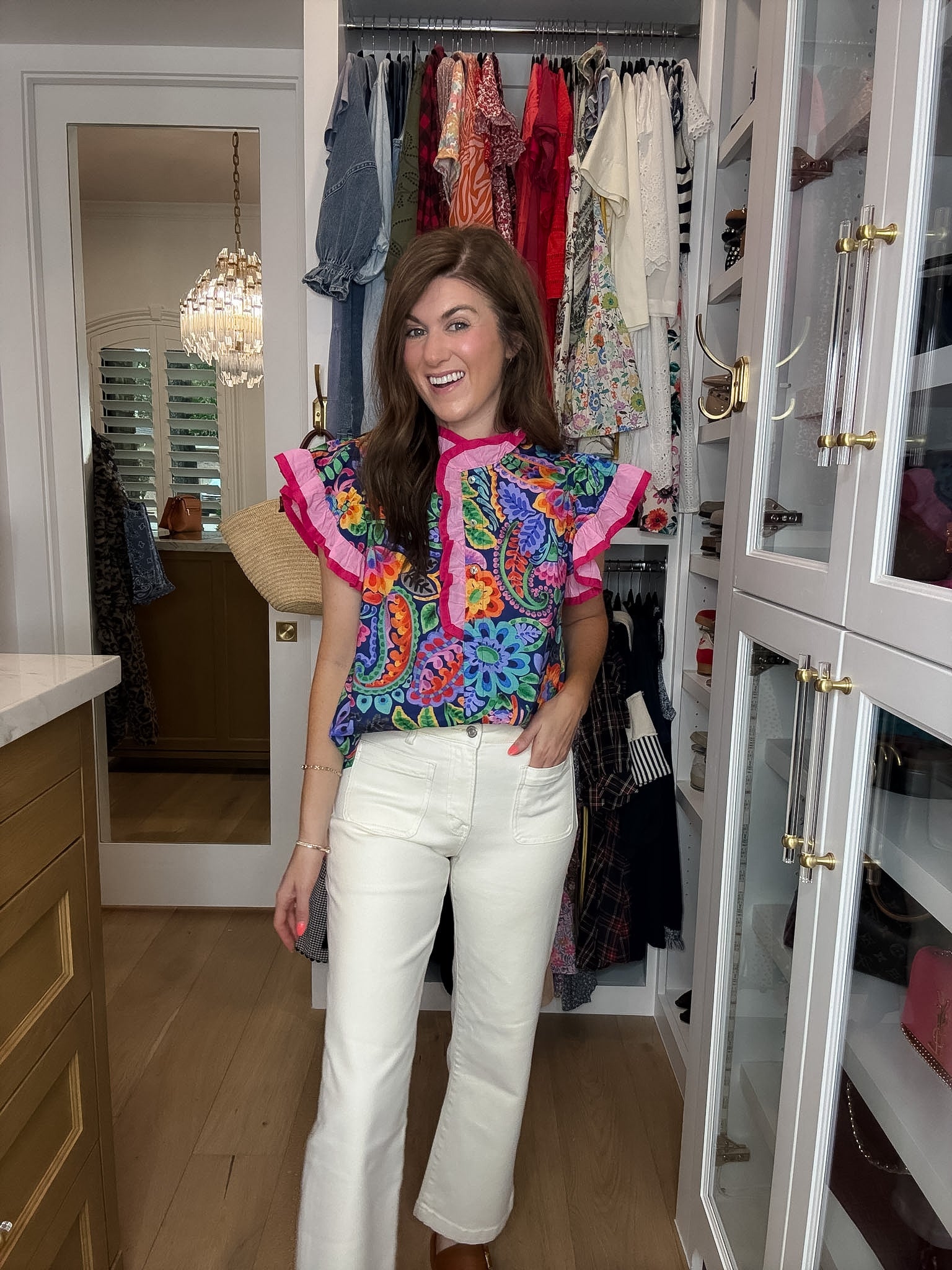 Be So Bold Floral Top in Navy