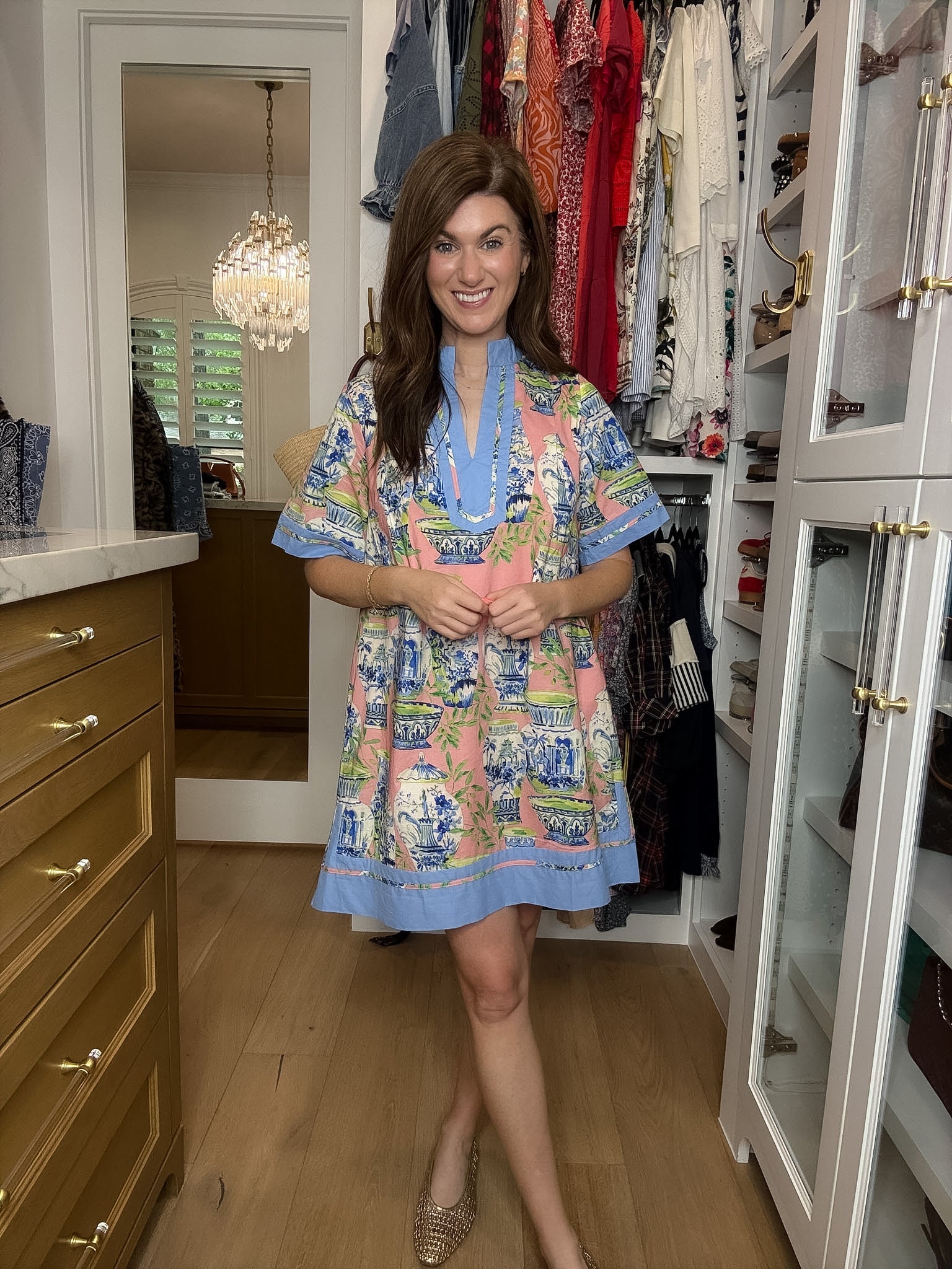 Ginger Jar Dress in Coral