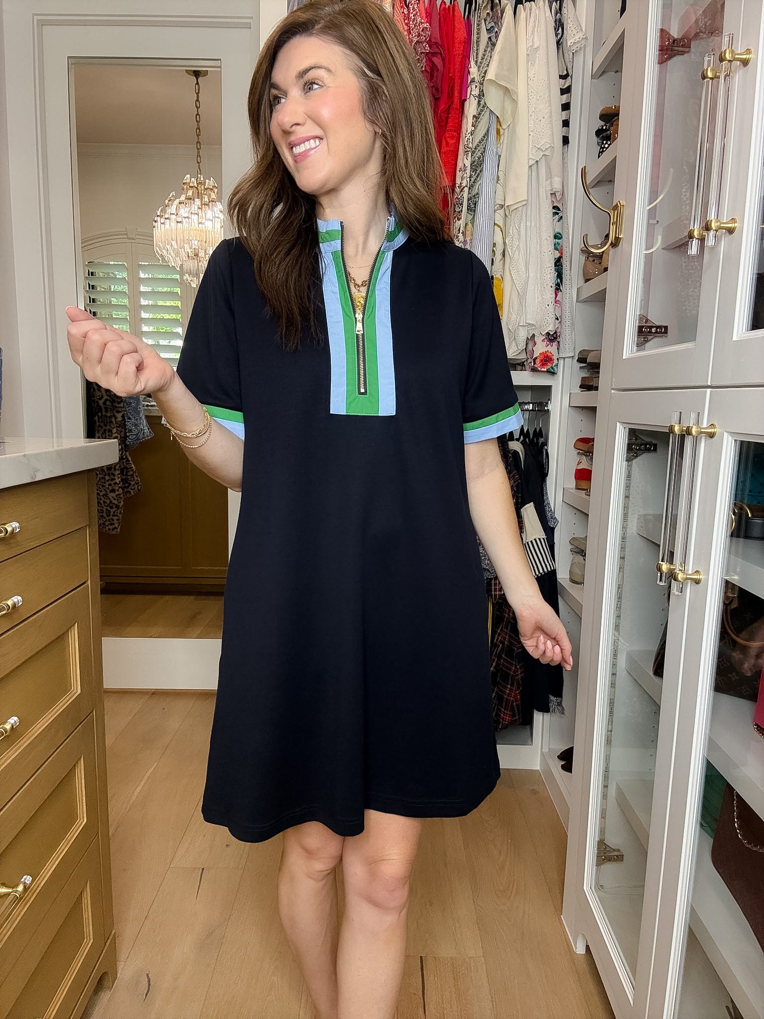 Harbor Club Dress in Navy