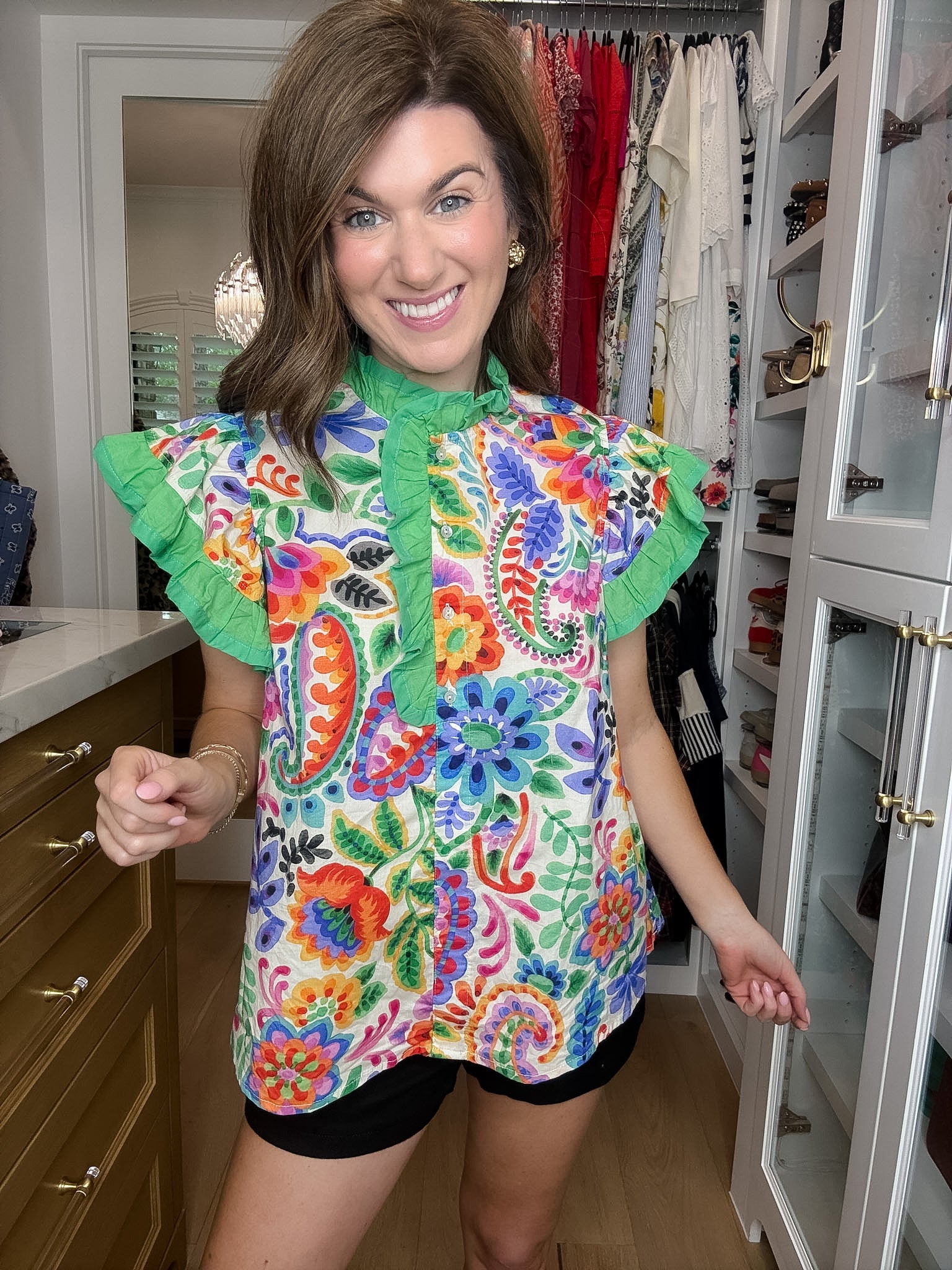 Be So Bold Floral Top in Cream