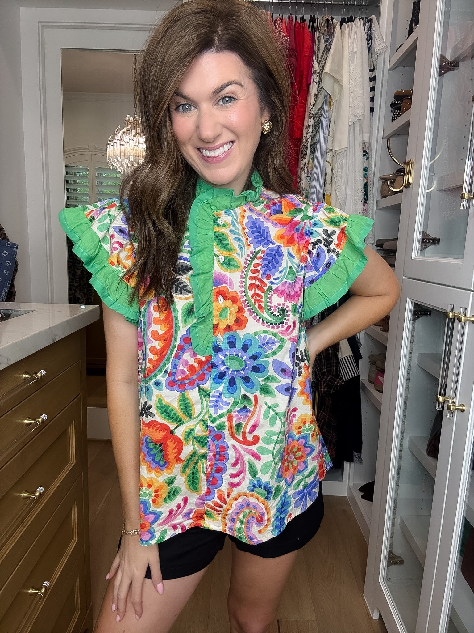 Be So Bold Floral Top in Cream