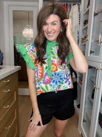 Be So Bold Floral Top in Cream