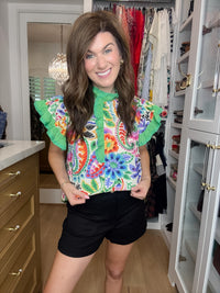 Be So Bold Floral Top in Cream