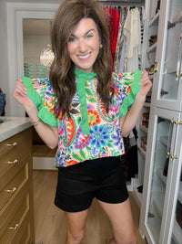 Be So Bold Floral Top in Cream