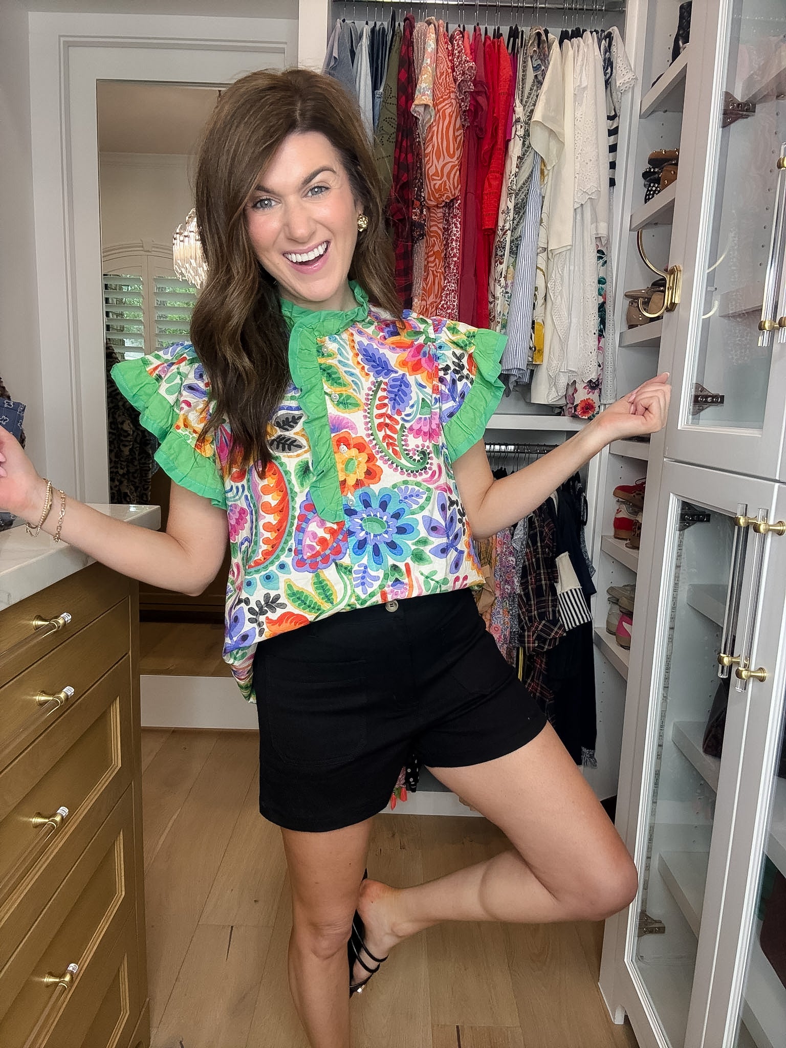 Summer Happiness Shorts in Black