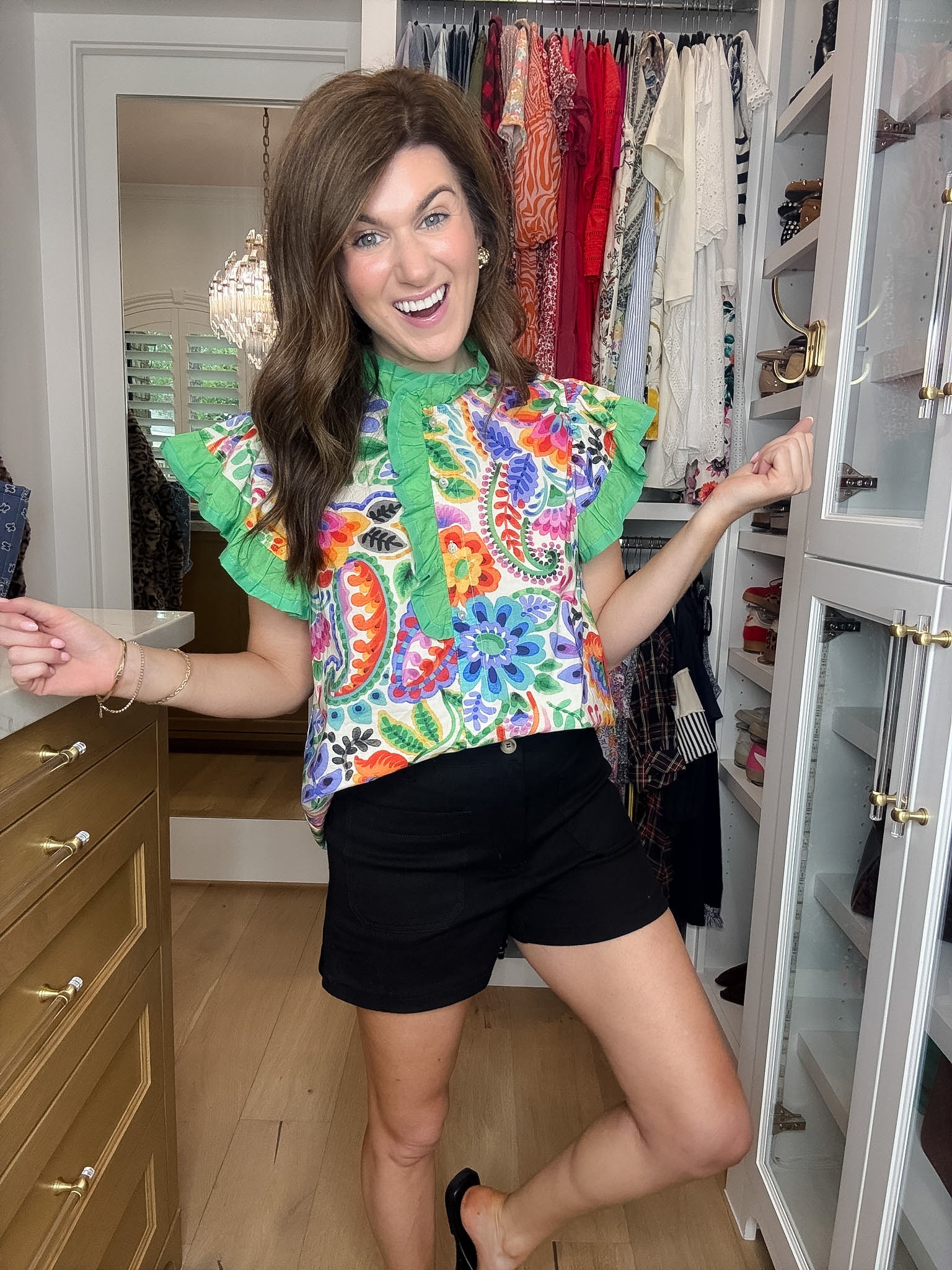 Summer Happiness Shorts in Black