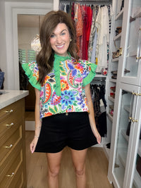 Summer Happiness Shorts in Black