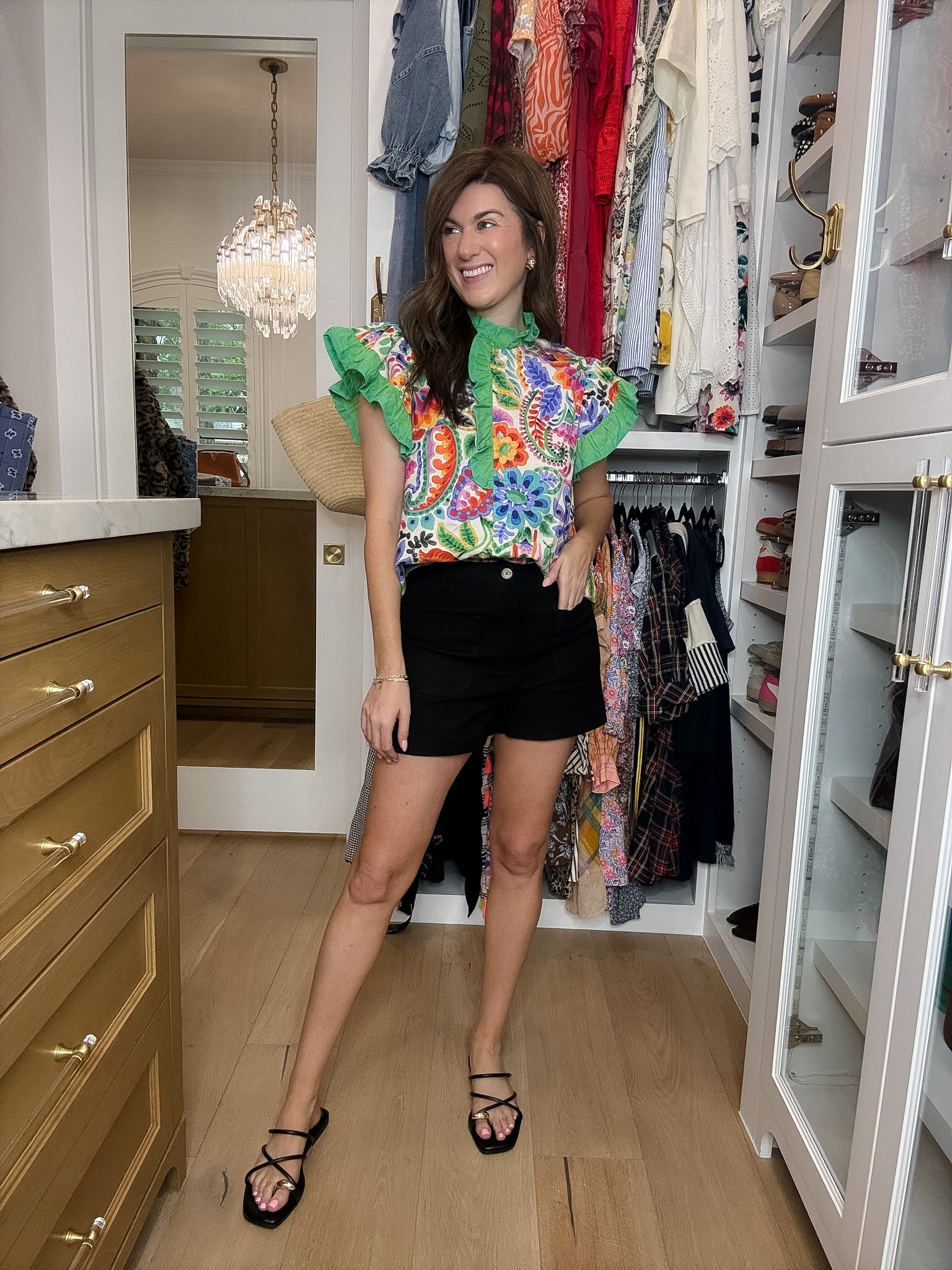 Summer Happiness Shorts in Black