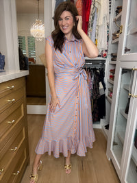 Sweet Talker Striped Wrap Dress