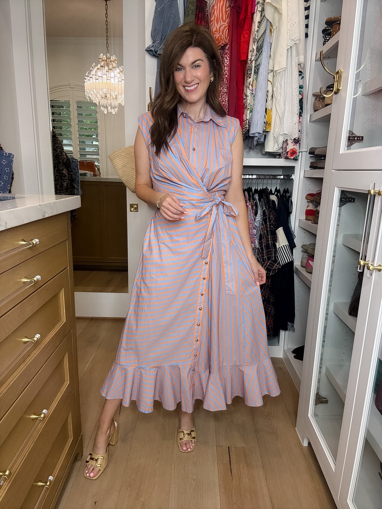 Sweet Talker Striped Wrap Dress