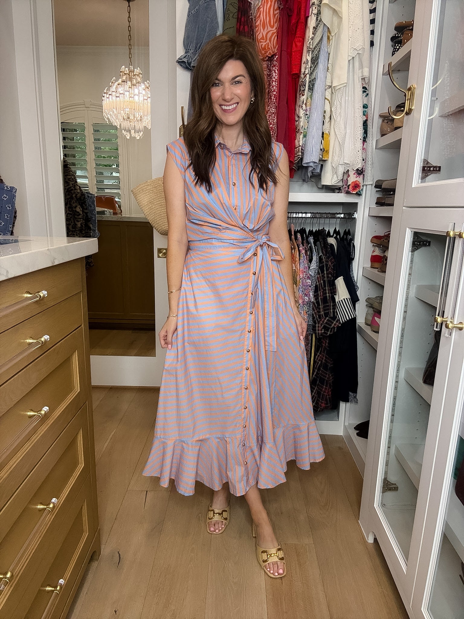 Sweet Talker Striped Wrap Dress