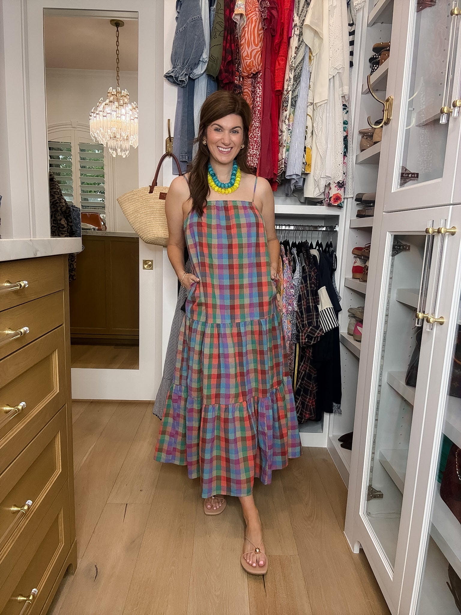 Mad for Madras Plaid Maxi Dress