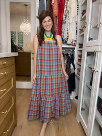 Mad for Madras Plaid Maxi Dress