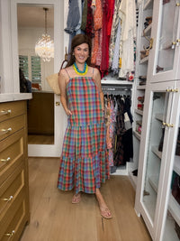 Mad for Madras Plaid Maxi Dress