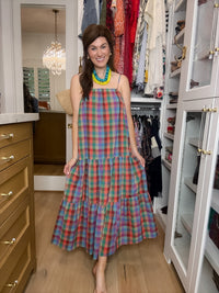 Mad for Madras Plaid Maxi Dress
