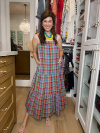 Mad for Madras Plaid Maxi Dress