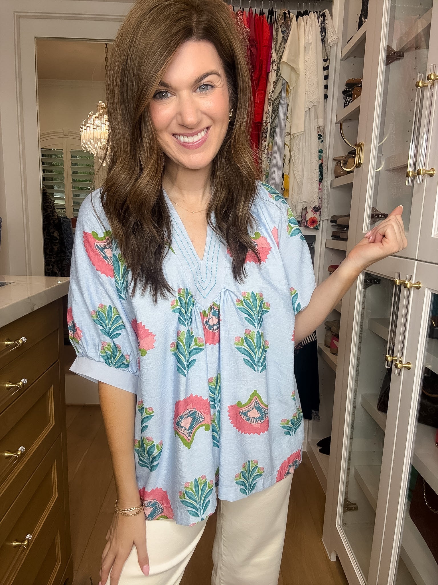 Palm House Printed Top