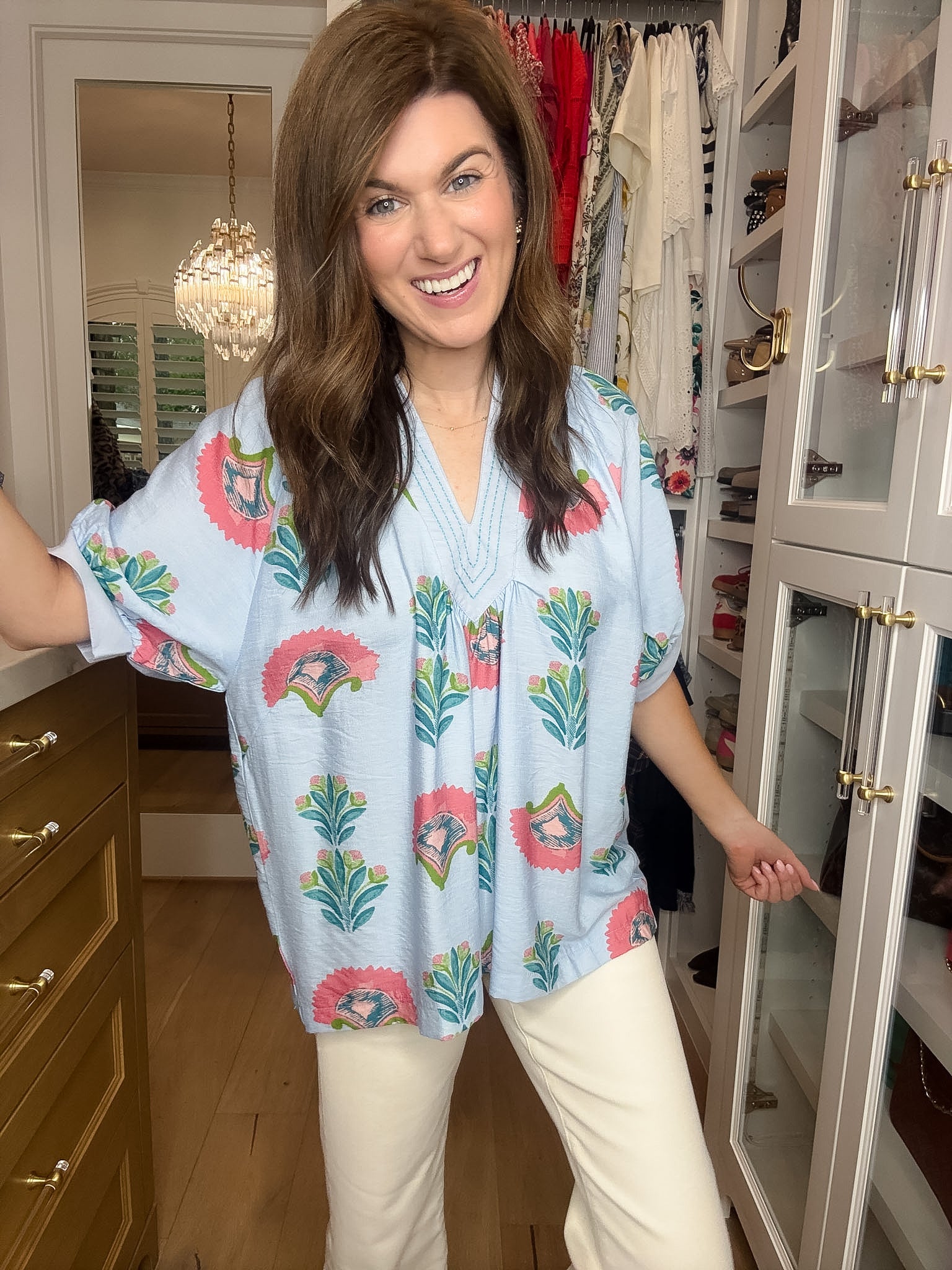 Palm House Printed Top