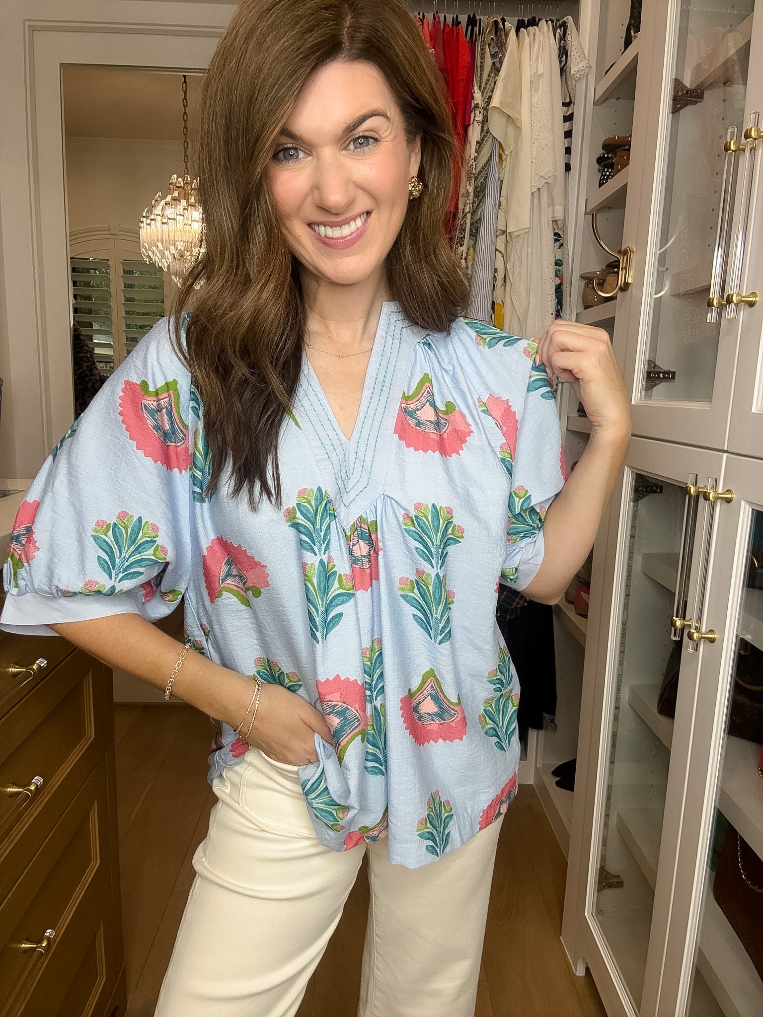 Palm House Printed Top