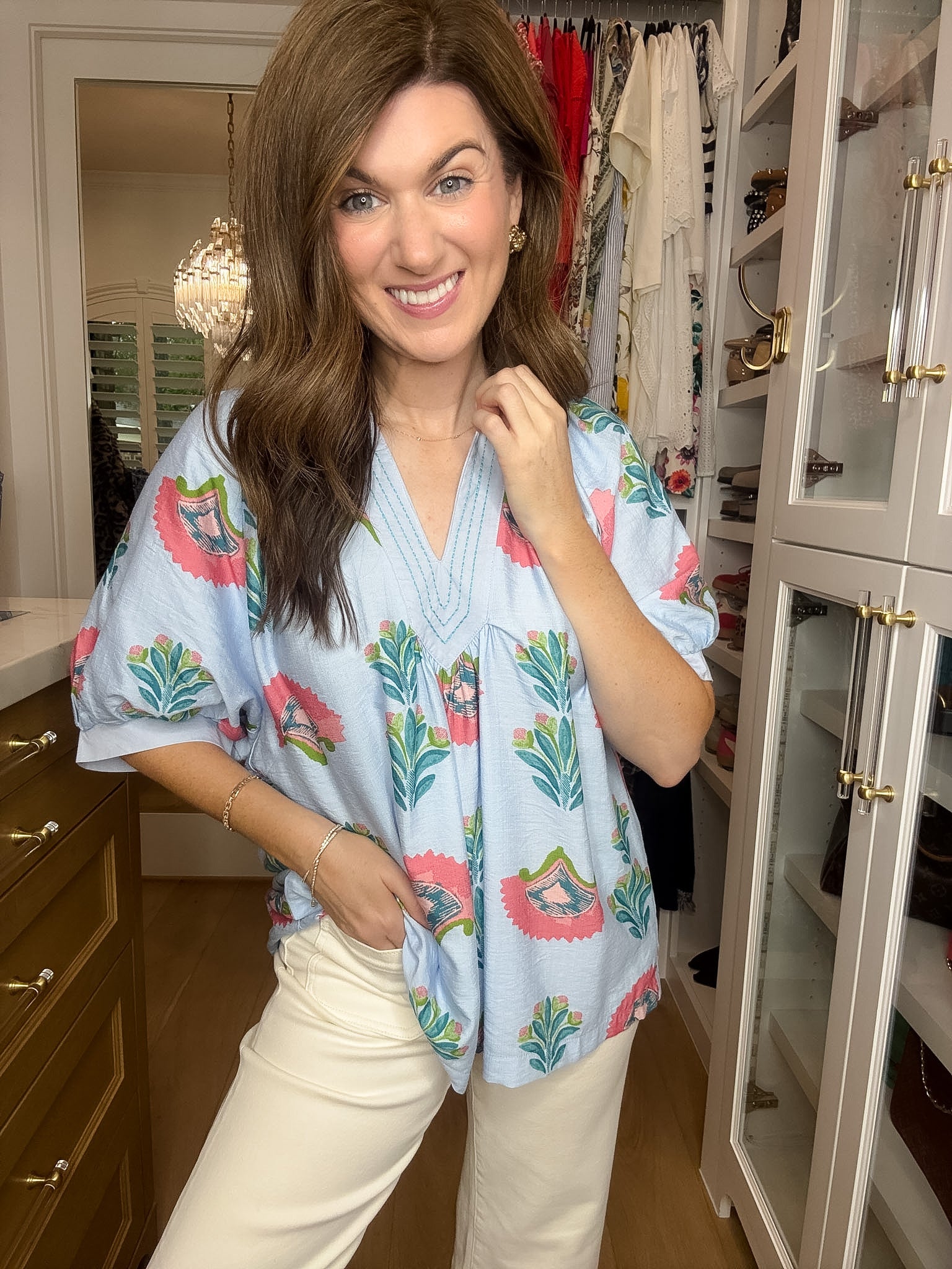 Palm House Printed Top